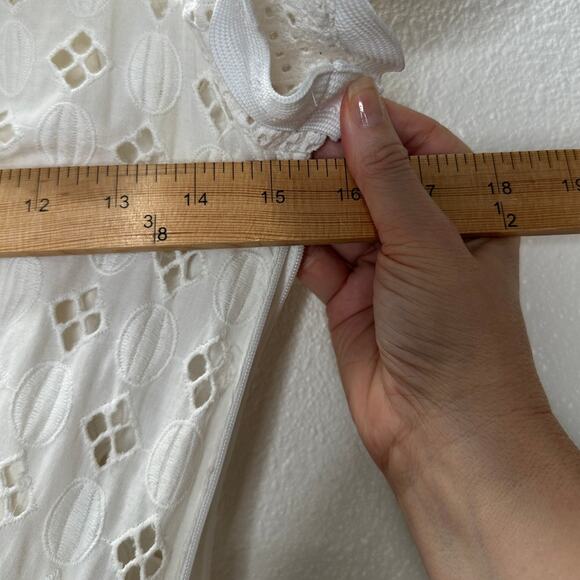 Alice McCall Daybreak White Ivory Broderie Lace Midi with Slip Dress 2 - Picture 16 of 16